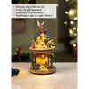 2 Layered Rotating, Musical & Lit Angel Holy Family Bethlehem Crib & Nativity Set