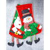 Glitter Legs Santa & Snowman Christmas Stockings | 2 Pcs