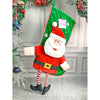 Glitter Legs Santa & Snowman Christmas Stockings | 2 Pcs