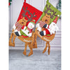Knot Legs Santa & Snowman Christmas Stockings | 2 Pcs