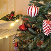 39 Pcs Red White Donuts & Candies Themed Christmas Balls Tree Hanging