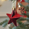 39 Pcs Red Stars And White Swirls Themed Christmas Balls Tree Hanging
