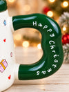 Bear & Star 3D Lid Ceramic Hot Chocolate and Coffee Christmas Mug