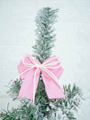 3 Ft. Pastel Pink Swirl Snowy Bushy Christmas Tree Filled With Balls And Ornament Fillers
