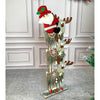 3 Tier Wooden Mdf Stacked Reindeer & Santa