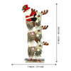 3 Tier Wooden Mdf Stacked Reindeer & Santa