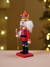Royal Multicolour Set of 3 Wooden Nutcrackers, Christmas Table Décor,6.2 inches ht