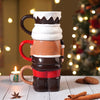 Nutcracker Themed 3Pcs Hot Chocolate & Coffee Christmas Mugs Set