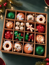 42 pcs Gingerbread Candyland Christmas Tree Ornaments, Xmas Tree Decoration Balls Set