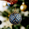 45Pcs Midnight Blue & Gold Christmas Tree Ornaments