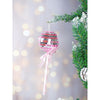 4 Pcs Pink Shiny Disco Themed Medium Sized Candy Shaped Christmas Tree Ornaments