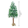 5.8 Ft. Wooden Bark Christmas Tree
