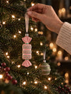 58 pcs Pastel Camera Candy Christmas Tree Ornaments, Xmas Tree Decoration Balls Set