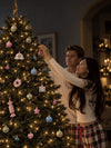 58 pcs Pastel Camera Candy Christmas Tree Ornaments, Xmas Tree Decoration Balls Set