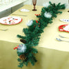 6 Ft. Deep Green Xmas Garland Filled With Cherries, Snow Dust Fillers & Pinecones Christmas Garland