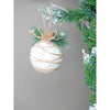 5 Pcs Glitter Jute Themed Christmas Tree Ornaments