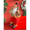 Premium Plaided Checks Sitting Santa | 19 Inches