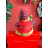 Premium Plaided Checks Sitting Santa | 19 Inches