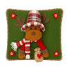 3D Reindeer With A Big Hat Christmas Themed Festive Pillow Cover | 42Cms X 42Cms