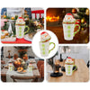 Buttoned Snowman Lid Ceramic Hot Chocolate And Coffee Christmas Mug