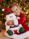 Red & Green Candy Checks Santa Christmas Gift & Soft Toy