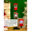 3.5 feet Santa with Tree & Candy Cane Arch Snowfall Lamp Post