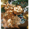 4 Ft. Golden Balls And Gold Cherries Bushy Christmas Tree Readily Decorated With Ornaments And Fillers