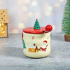 Deer With Sledge Christmas Mug With 3D Christmas Tree Lid And Stainless Spoon