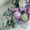 Pastel Purple Swirl Snow Frosted & Ornament Fillers Bushy Garland | 2 Ft.