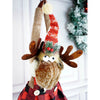 Striped Frock Reindeer Door Hanger Decor