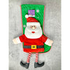 Velvet Glitter Santa Christmas Stocking | 16 Inches