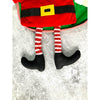 Velvet Glitter Santa Christmas Stocking | 16 Inches