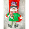 Velvet Glitter Snowman Christmas Stocking | 16 Inches