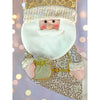Golden Santa Christmas Stocking | 16 Inches