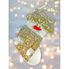 Golden Snowman Christmas Stocking | 16 Inches