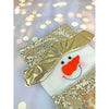 Golden Snowman Christmas Stocking | 16 Inches