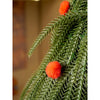 Grinch Inspired Tabletop Christmas Tree With Free Grinch Ornament And Red Pompoms For Xmas Table Decor, 20.4 Inches