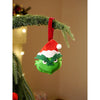 Grinch Inspired Tabletop Christmas Tree With Free Grinch Ornament And Red Pompoms For Xmas Table Decor, 20.4 Inches