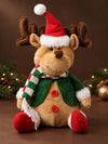 Adorable Green Coat Reindeer Christmas Gift & Soft Toy