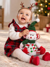 Frosty Green Hat Snowman Christmas Gift & Soft Toy
