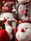 Red & Grey Star Reindeer Christmas Gift & Soft Toy