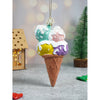 Glitter Icecream Scoops Stacked With Frosting Shimmer Christmas Tree Ornament