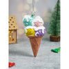 Glitter Icecream Scoops Stacked With Frosting Shimmer Christmas Tree Ornament
