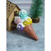 Glitter Icecream Scoops Stacked With Frosting Shimmer Christmas Tree Ornament