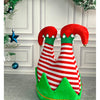 3D Inverted Elf Legs Plush Party Hat