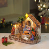 Rotating, Light & Musical Jesus Family Christmas Crib Nativity Set