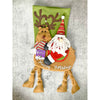 Santa Long Hanging Knot Legs Christmas Stocking | 16 Inches