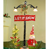 2.5Ft. Let It Snow Snowfall Effect With Light & Music Umbrella Styled Christmas Home Decor