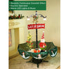 2.5Ft. Let It Snow Snowfall Effect With Light & Music Umbrella Styled Christmas Home Decor