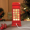 London Booth Flying Deer, Musical Rotating Glitter Water Light, Christmas Lantern